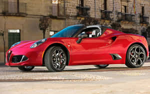 Stunning Alfa Romeo 4c Sports Car Wallpaper