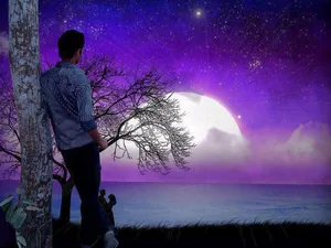 Stunning Alone Boy Image Wallpaper