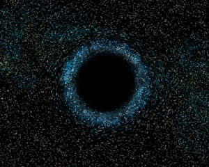 Stunning Dark Matter Visualization In Deep Space Wallpaper