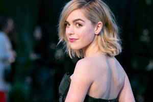 Stunning Kiernan Shipka Looks Radiant On Designer Outfit Wallpaper