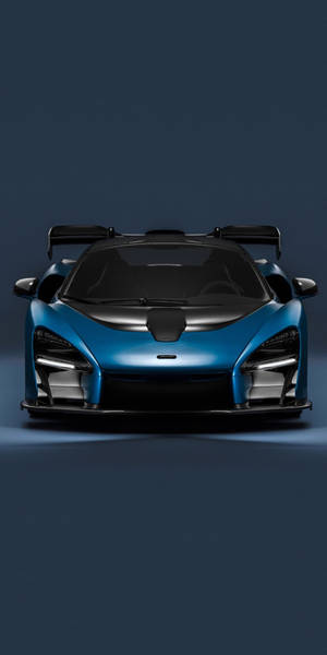 Stunning Metallic Blue Senna Mclaren Iphone Wallpaper Wallpaper