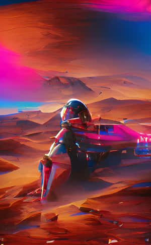 Stunning Nature Scenery With Picturesque Waterfall During Sunset Wallpaper