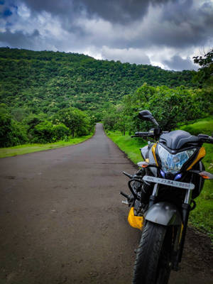 Stunning Ns 200 Parked On The Roadside Wallpaper