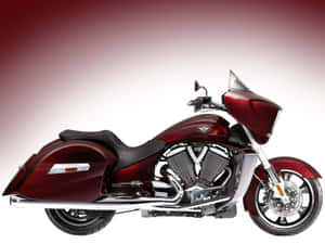 Stunning Road Beast: Victory Motorcycle Wallpaper