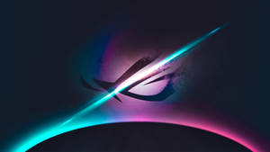 Stunning Rog Logo Illuminated In Vibrant Rgb 4k Resolution Wallpaper