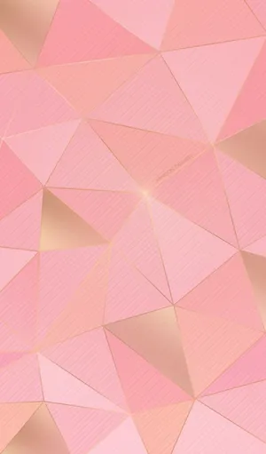 Stunning Rose Gold Ipad Displayed Amidst Intricate Geometric Triangles Wallpaper