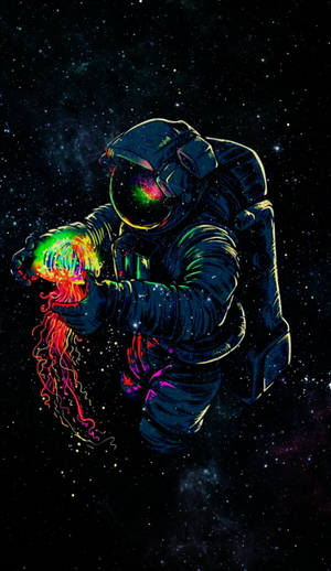 Stunning Spaceman Piece Of Art Wallpaper