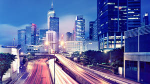 Stunning View Of Jakarta's Bustling Highway Wallpaper