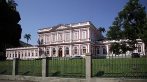 Stunning View Of The Historic Imperial Museum Of Brazil Wallpaper