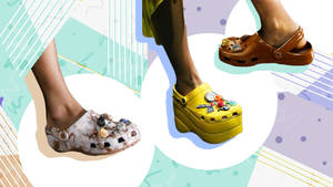 Stylish Crocs Footwear Wallpaper