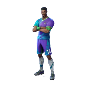 Stylish Fortnite Soccer Skin Wallpaper