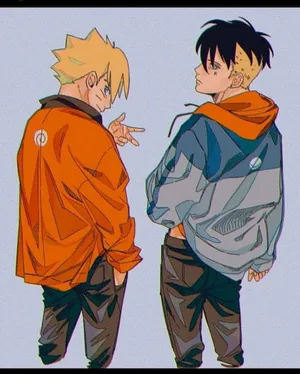 Stylish Kawaki And Boruto Wallpaper