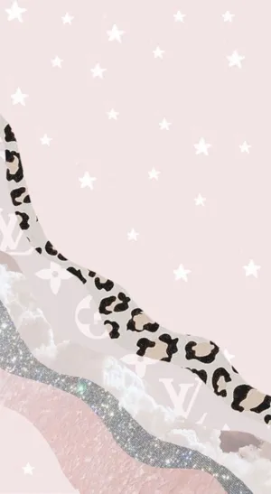 Stylish_ Pink_ Leopard_ Print_ Wallpaper Wallpaper
