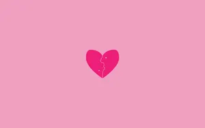 Stylized Heart Aesthetic Face Wallpaper