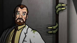 Suave Spy - Sterling Archer And The Eccentric Doctor Krieger Wallpaper