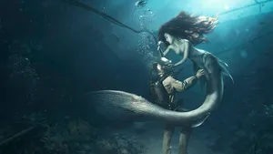 Subnautica Mermaid Art Hd Wallpaper