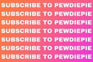 Subscribe To Pewdiepie Pattern Wallpaper