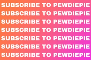 Subscribe To Pewdiepie Pattern Wallpaper