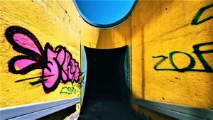 Subway Art Prague Czech Republic Wallpaper