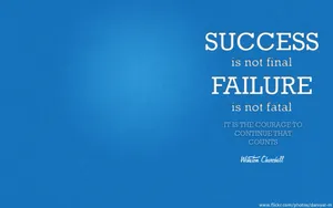 Success And Failure Motivational Desktop Wallpaper