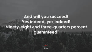 Success Quote With Indeed Word Wallpaper