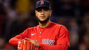 Successful Pitch By Eduardo Rodriguez Wallpaper