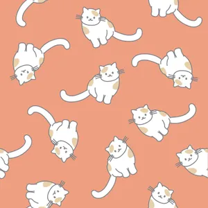 Such A Cute & Unique Pattern Of Cats! Wallpaper