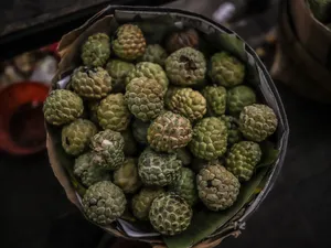Sugar Apple In A Basket Wallpaper