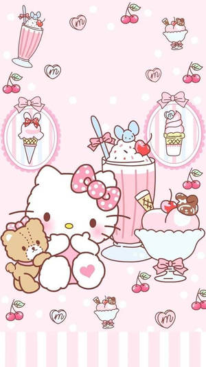 Sugar Sweet Hello Kitty Aesthetic Wallpaper