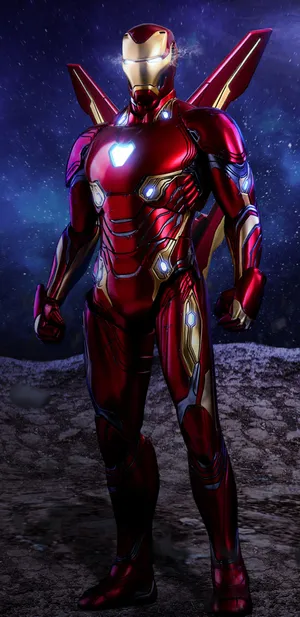 Suit Wings Iron Man Android Wallpaper
