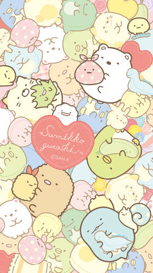 Sumikko Gurashi With Stuffed Toys Wallpaper