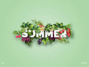 Summer Font Wallpaper