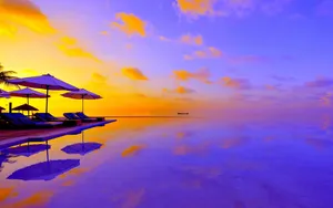 Summer Huge Umbrella Laptop Wallpaper