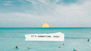 Summertime Beach Typewriter Pinterest Aesthetic Wallpaper