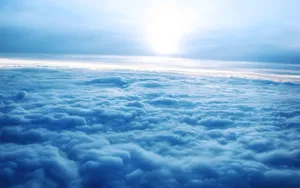 Sun Above The Cloud Wallpaper