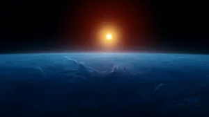 Sun Over Earth Wallpaper