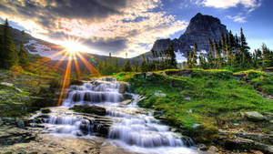 Sun Shining On Nature Computer Wallpaper