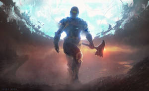 Sunbreaker Titan Hammer Of Sol Destiny 2 Wallpaper