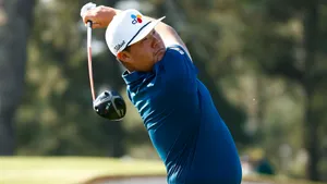 Sungjae Im After Hitting The Ball Wallpaper