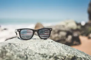 Sunglasses Usa Flag Iphone Wallpaper