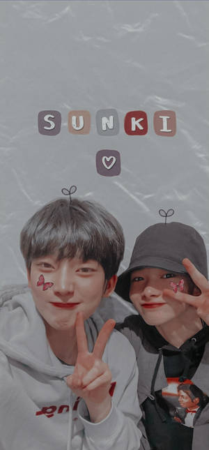 Sunki Duo Enhypen Aesthetic Wallpaper