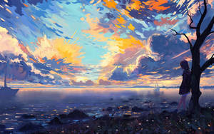 Sunrise Painting Hetalia Anime Wallpaper
