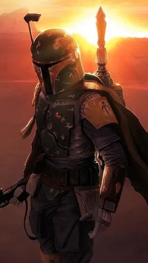 Sunrise With Boba Fett Wallpaper