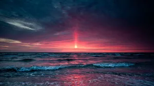 Sunset Aesthetic Horizon Wallpaper