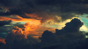 Sunset And Cloud Wallpaper