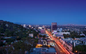 Sunset Boulevard City Lights Wallpaper