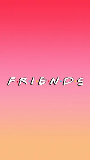 Sunset Gradient Best Friends Logo Wallpaper