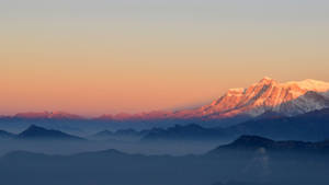 Sunset In Snowy Ranges Wallpaper