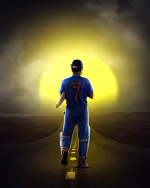 Sunset Ms Dhoni Hd Wallpaper