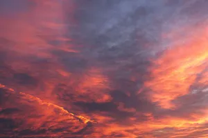 Sunset Red Clouds 4k Desktop Wallpaper